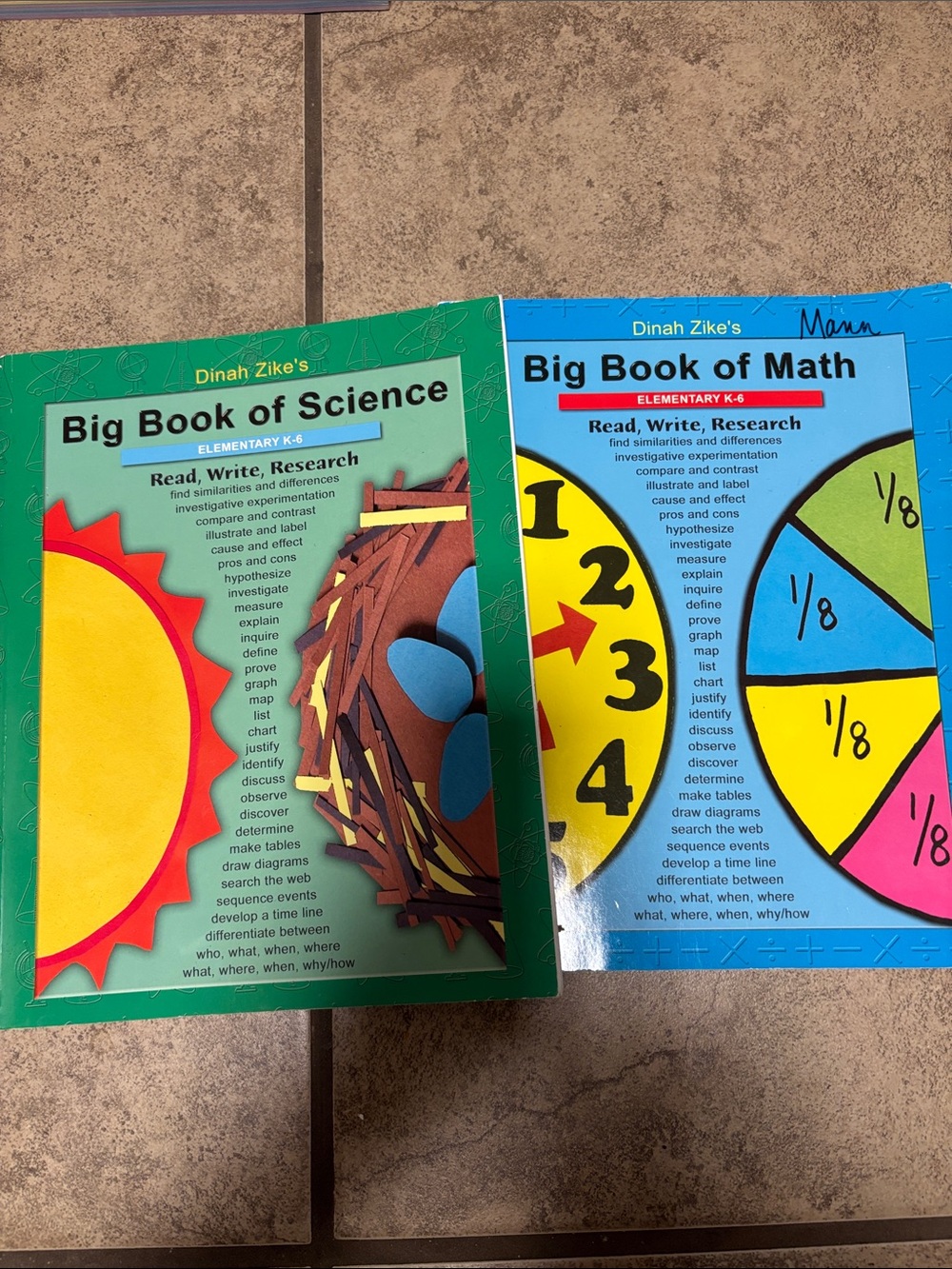 Books of math and science k-6 for teachers